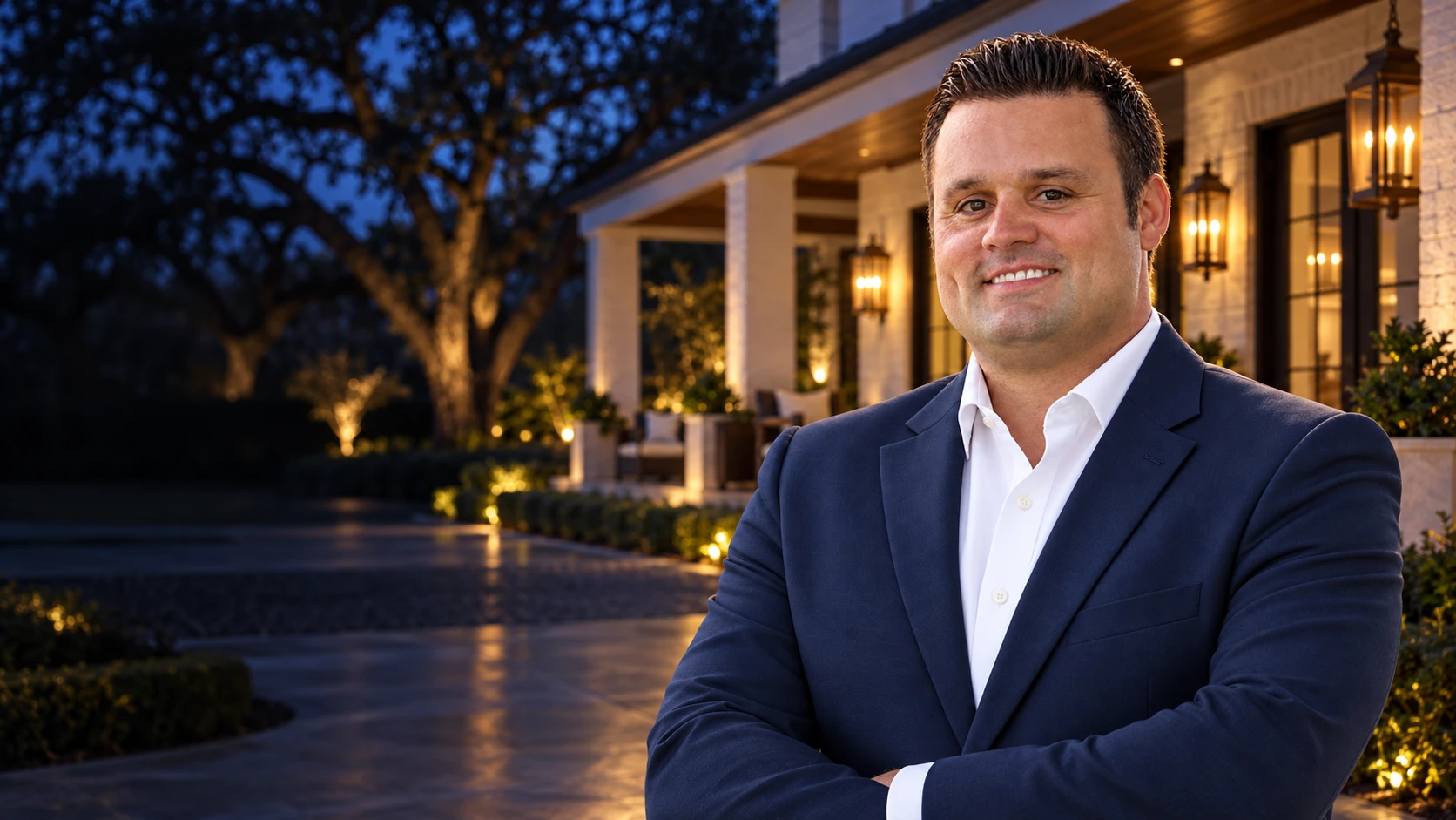 Andy Hunt Jr. in a Louisiana-inspired architectural setting